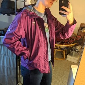 Purple rain coat